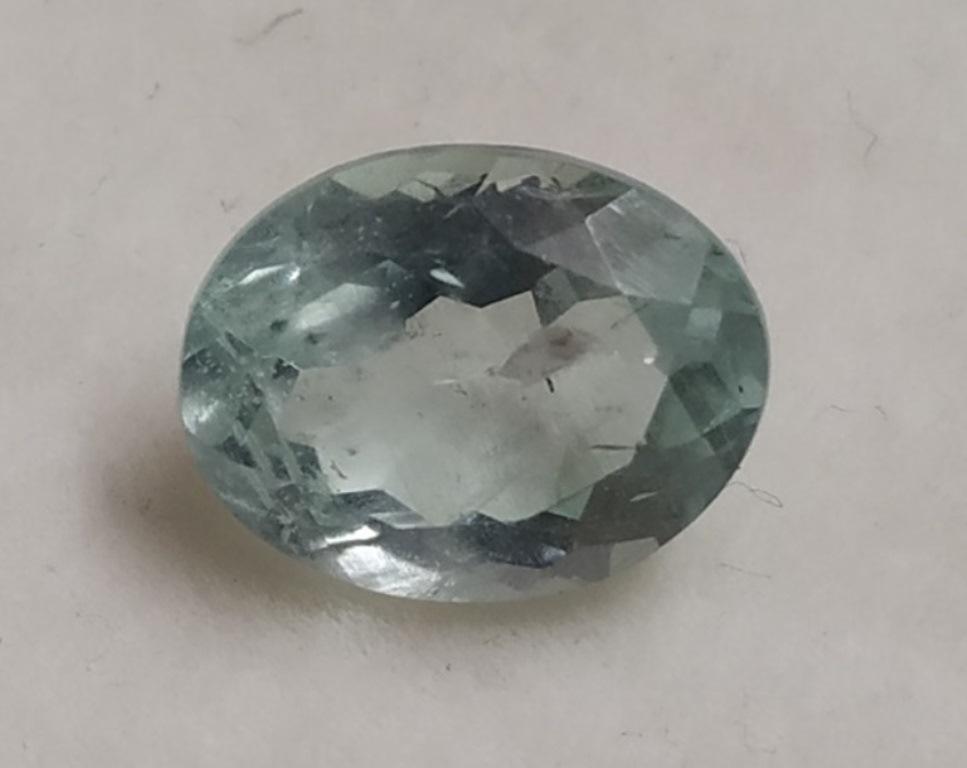 2.74 ct Natural Oval Cut Aquamarine: Natural Oval Cut Aquamarine~~ MM Size 10 x 8 x 6~~