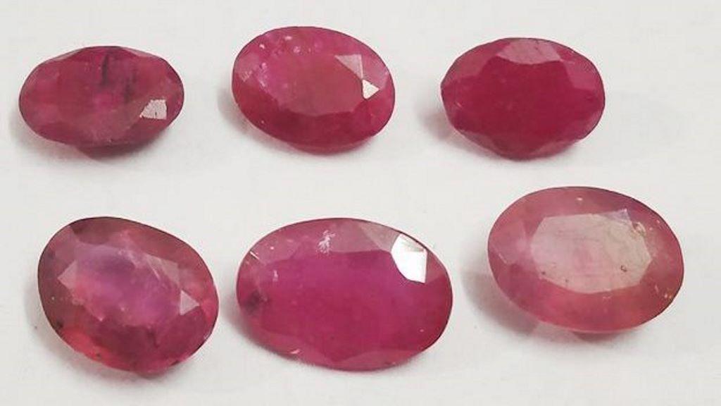 6.95 ct Natural Oval Shape Red Ruby (1 of 1)