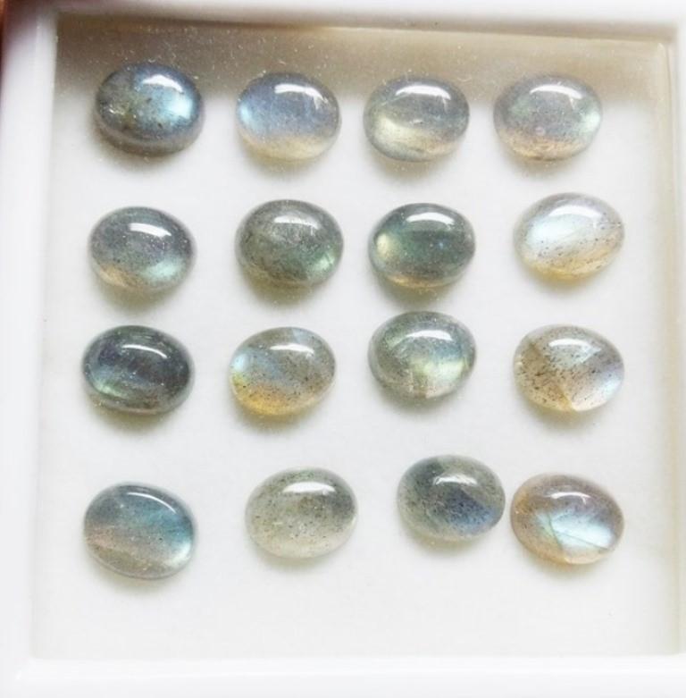 48 ct Natural Oval Fine Quality Labradorite Lot: Natural Oval Fine Quality Labradorite~~MM size 10 x 8 x 4~~~