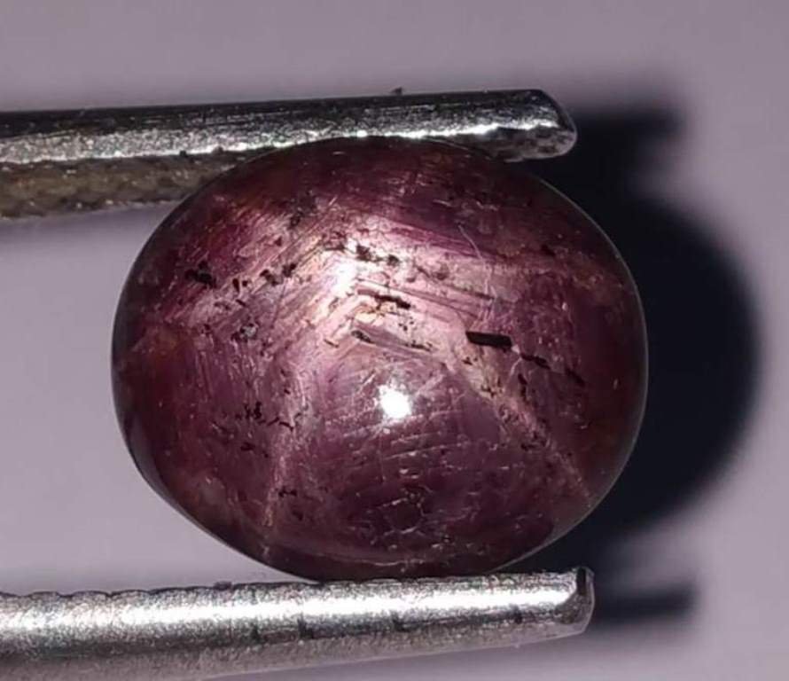 5.05 ct Natural Oval African Star Ruby (1 of 1)