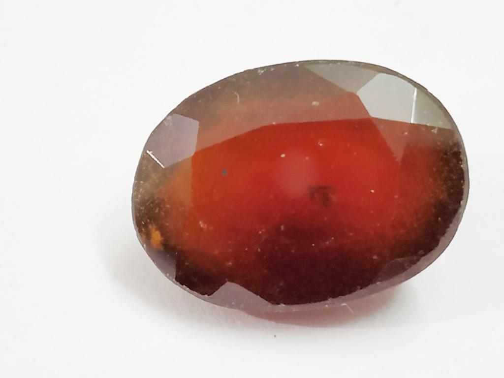 11.72 ct Natural Oval Hessonite Garnet: Natural Oval Hessonite Garnet~~MM Size 16 x 12 x 7~~