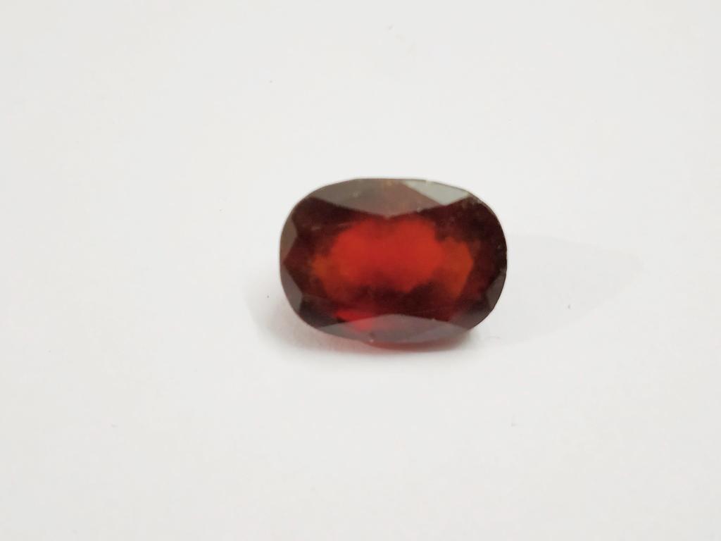 6.70 ct Natural Oval Hessonite Garnet: Natural Oval Hessonite Garnet~~MM Size 12 x 9 x 7~~