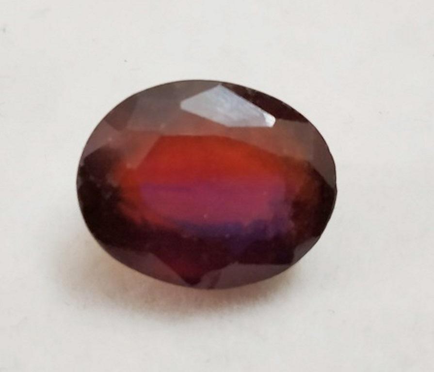 6.87 ct Natural Oval Hessonite Garnet: Natural Oval Hessonite Garnet~~MM Size 12 x 10 x 6~~