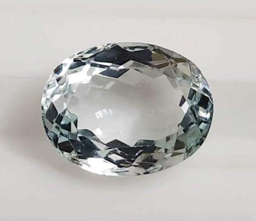 1.96 ct Natural Oval Cut Aquamarine Gemstone: Natural Oval Cut Aquamarine Gemstone~~MM Size 9 x 7 x 4~~