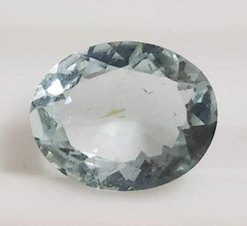 2.05 ct Natural Oval Cut Aquamarine Gemstone: Natural Oval Cut Aquamarine Gemstone~~MM Size 10 x 8 x 4~~