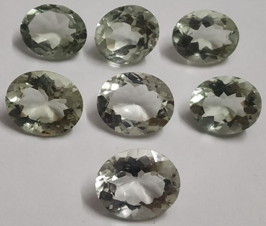 25.94 ct Natural Green Oval Cut Amethyst: Natural Green Oval Cut Amethyst~~ MM Size 12 x 10 x 5~~