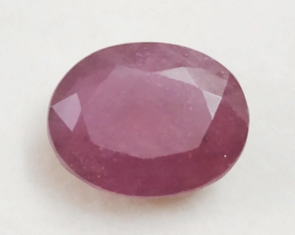 13.14 ct Natural Red Oval Ruby Gemstone (1 of 1)