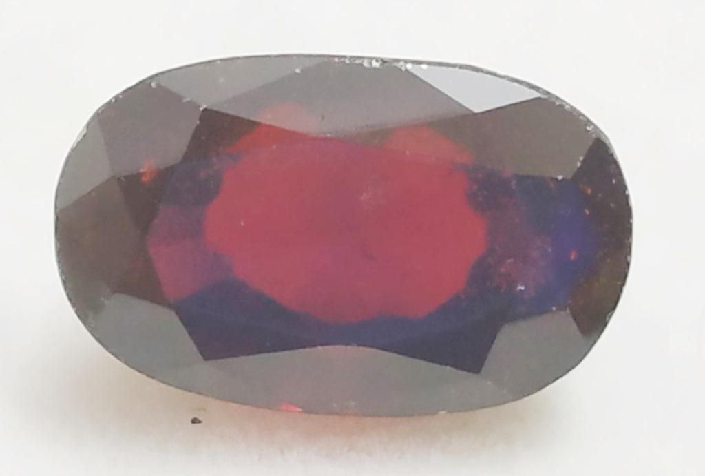 6.78 ct Natural Oval Hessonite Garnet: MM SIZE = 13 X 8 X 6