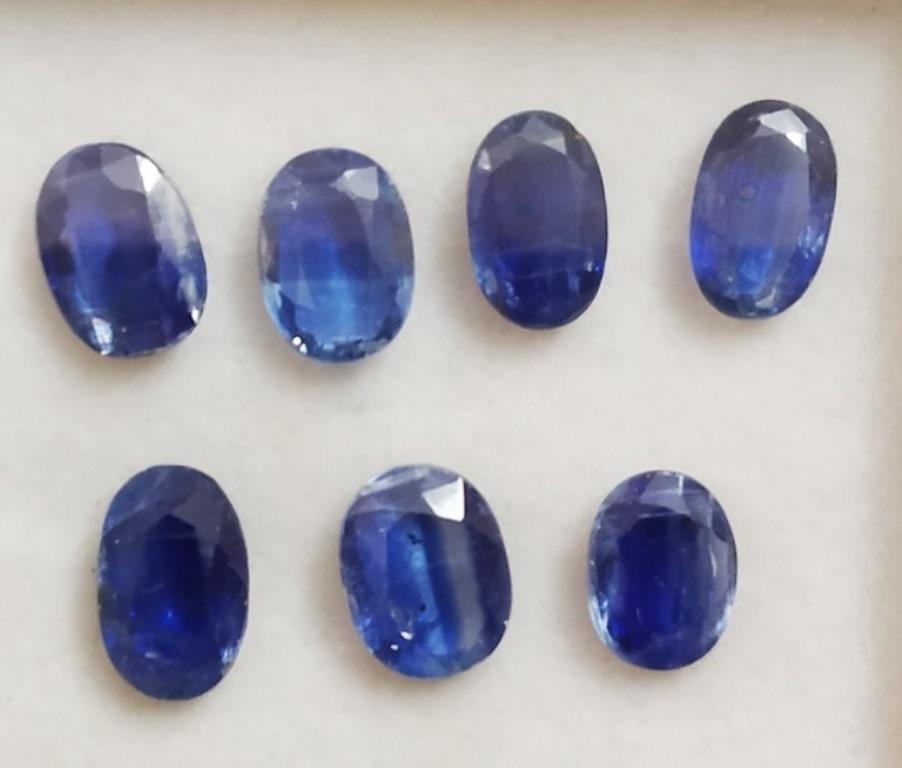 22.68 ct Natural Oval Blue Kyanite Gemstone: Natural Oval Blue Kyanite Gemstone~~MM Size 10 x 7 x 3~~