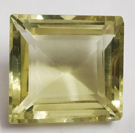 22.50 Ct Emerald Cut Natural Lemon Topaz Gemstone (1 of 1)