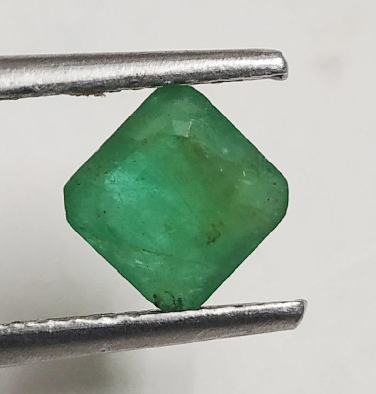 1.27 Ct Asscher Cut Natural Colombian Emerald (1 of 1)