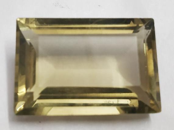 13.80 Ct Emerald Cut Natural Lemon Topaz Gemstone (1 of 1)