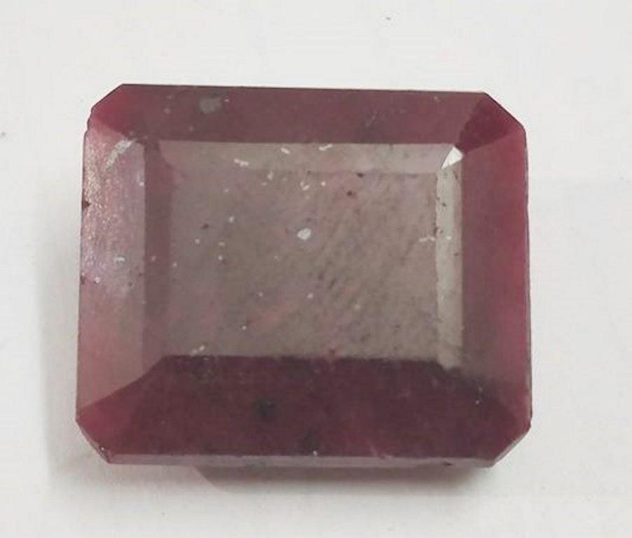 33.49 ct Natural Emerald Shape Red Ruby: MM Size :