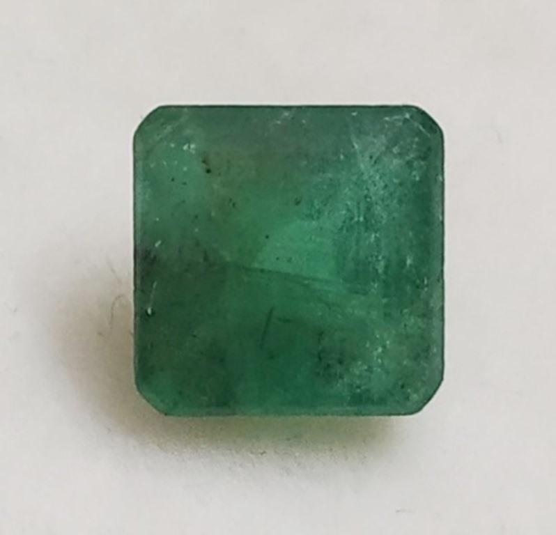 1.05 ct Natural Green Emerald: Natural Green Emerald~~ MM Size 6 x 6 x 4~~