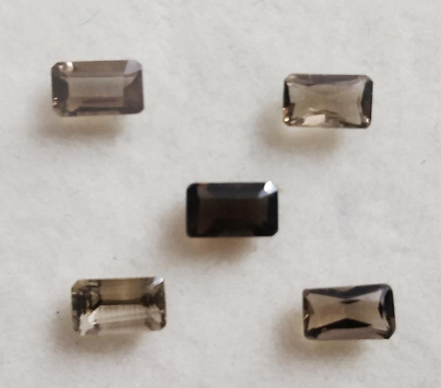 1.42 ct Emerald Cut Natural Smoky Quartz Lot (1 of 1)