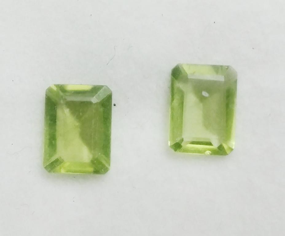 2.19 Ct. Natural Green Emerald Cut Peridot Gemstone Lot (1 of 1)