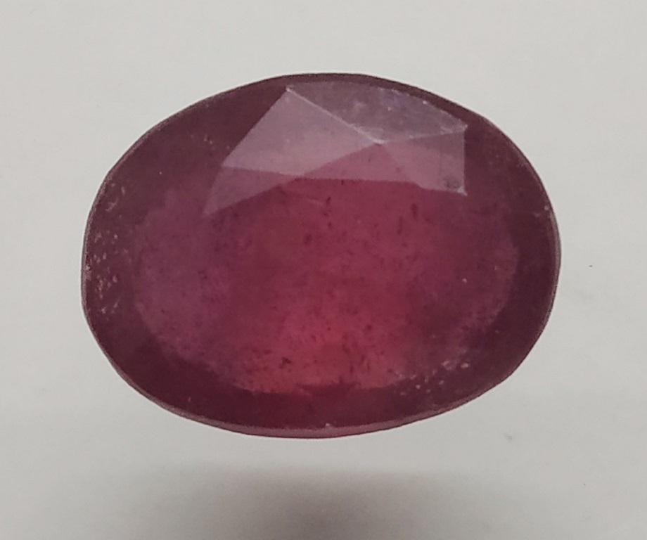 10.67 ct Oval Facted Cut Ruby: MM SIZE = 14 X 11 X 6