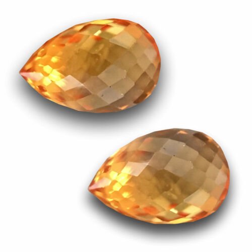0.74 & 0.61 Carats Natural Orange Yellow sapphire |: Product Description Item No2720C Main StoneNatural sapphire BrandCeylonBlueStone Veritysapphire Total Carat Weight (Tcw)0.74 & 0.61 ShapeBriolette Treatmentheating Country/Region Of ManufactureSri Lan