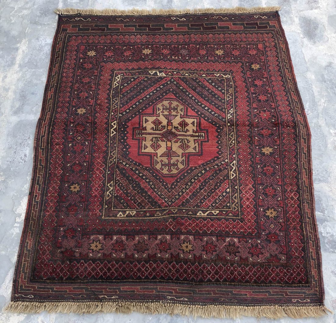Afghani Herati Baluchi Kilim Rug Area Hand Knotted: Beautiful Afghani Baluchi Rug area 100% WoolFrom Afghanistan .new