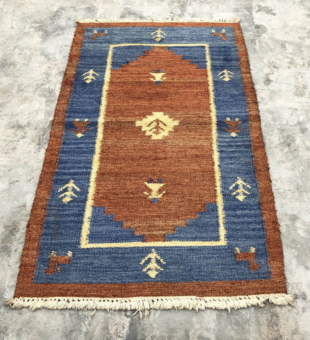 Afghani Herati Baluchi Kilim Rug Area Hand Knotted: Afghani tribal Nomadic Hand knotted Kelim Rug Area From Afghanistan..