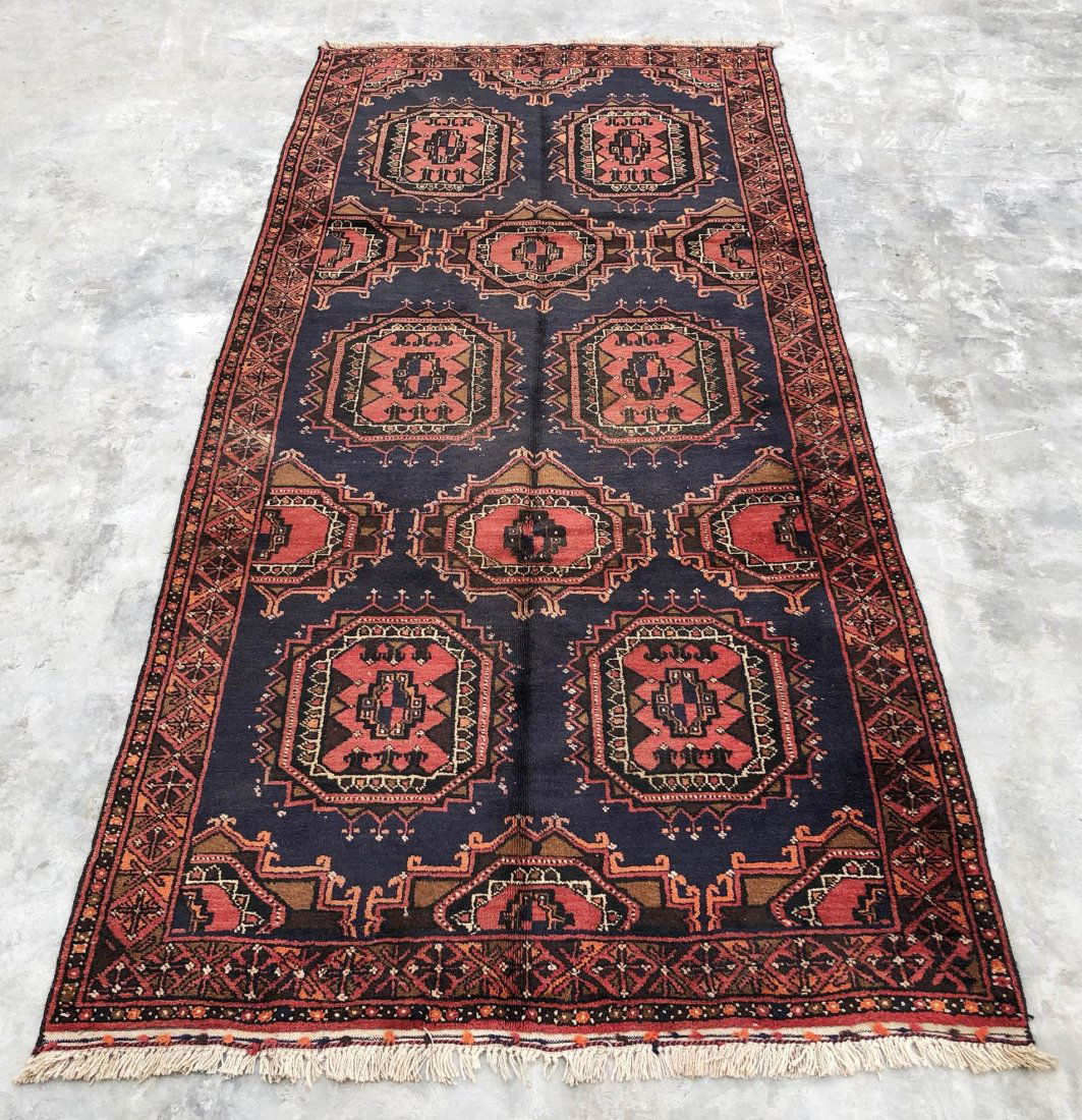 Old Afghani Herati Baluchi Kilim Rug Area Hand Knotted (1 of 6)
