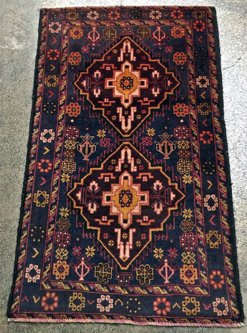 Afghani Herati Baluchi Kilim Rug Area Hand Knotted (1 of 4)