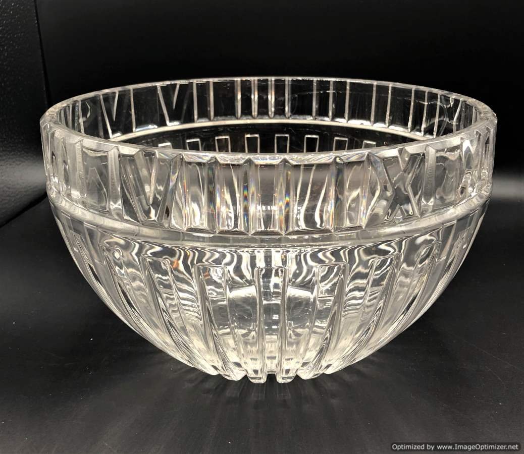 Tiffany & Co. Large Heavy Crystal Glass Center Bowl (1 of 6)