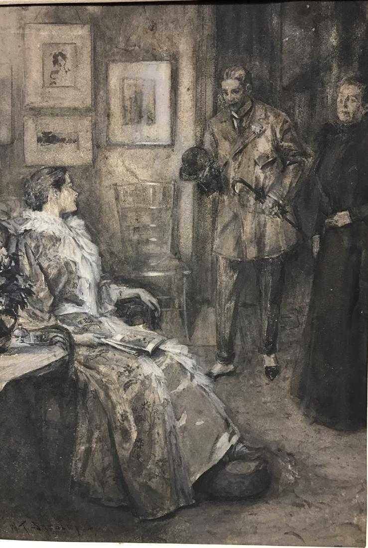 William Smedley  (1858 -1920) w/c Original Illustration (1 of 6)