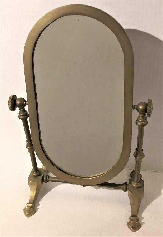 Brass Cheval Table Top Jewelry Mirror (1 of 4)