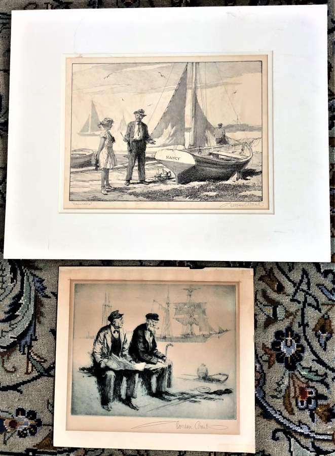 Two [2] GORDON GRANT Pencil Signed Lithographs (1 of 6)