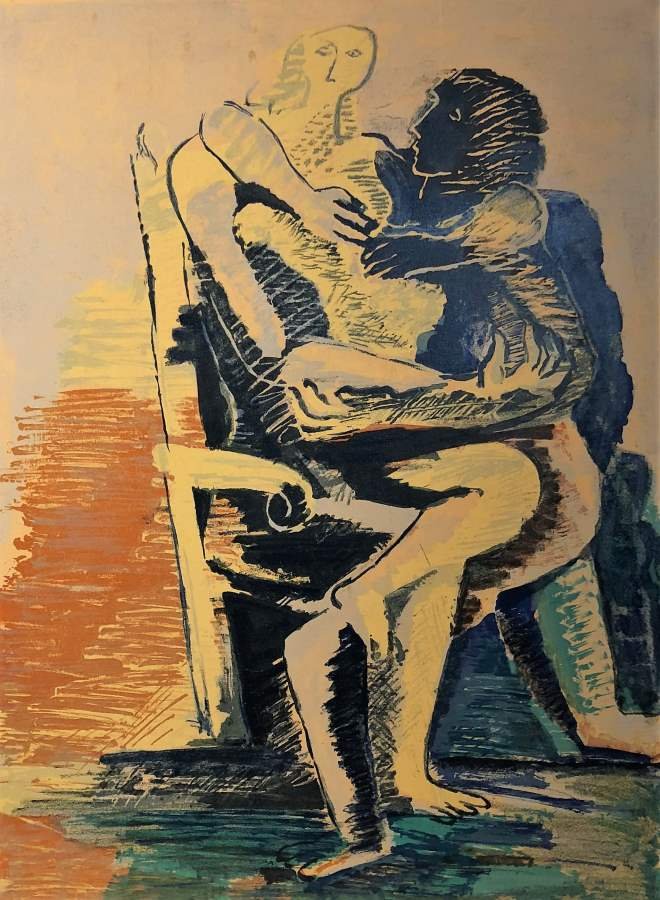 Ossip Zadkine 1964 Lithograph Praying Mantis #72 of 210 (1 of 5)