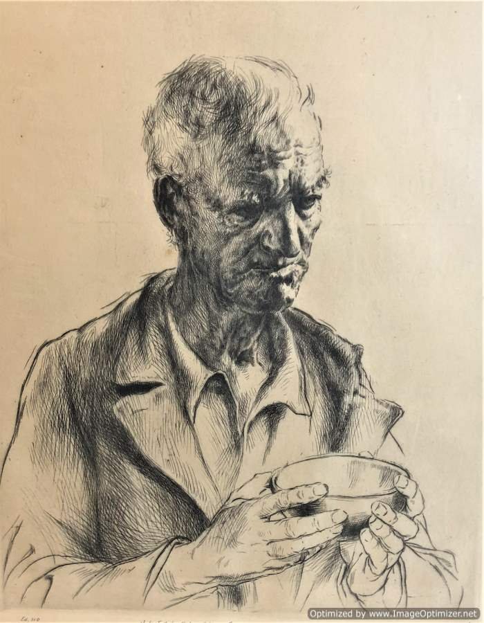 Arthur Heintzelman, Etching, Ed 110,  Miss Gladys Curry (1 of 9)