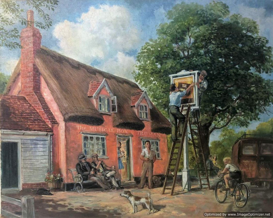 Illustration Oil/c, L.D. WALNE '76,  The Musical Box (1 of 7)