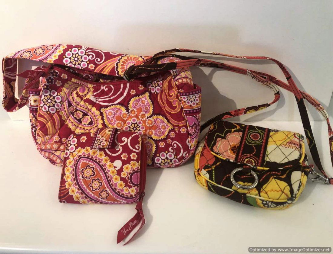 Three [3] Vera Bradley Shoulder Purses, Clutch (1 of 6)