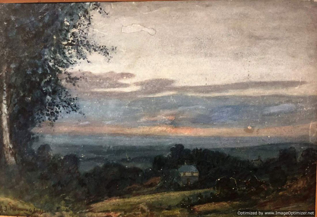 Sir Alfred James Munnings 1927, Watercolor Landscape (1 of 8)