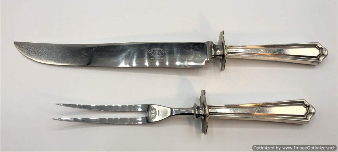 2-Pc Sweden Jernbolaget Eskilstuna Sterling Carving Set (1 of 6)