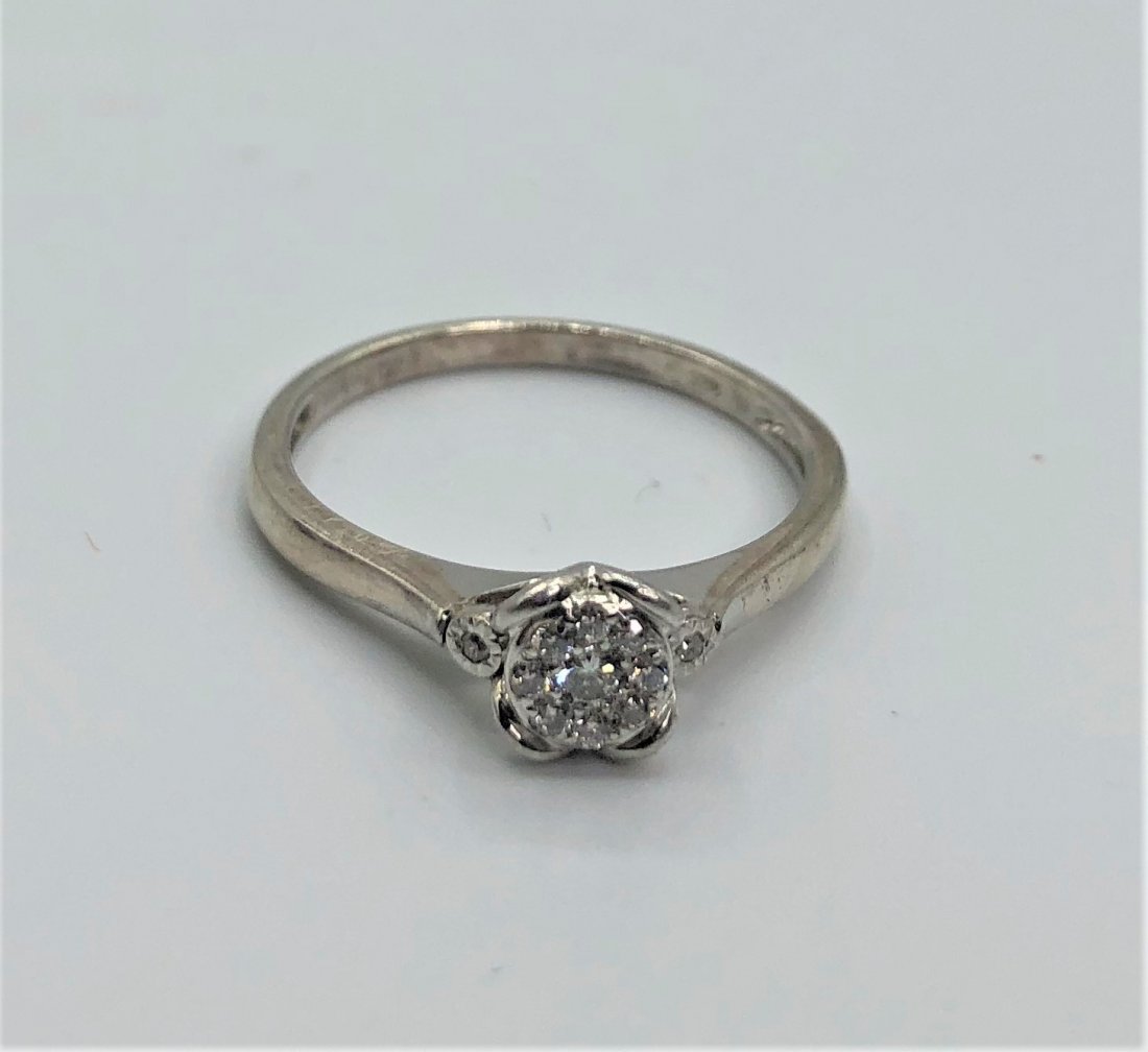 .925 Sterling and Diamonds Cocktail / Engagement Ring (1 of 7)