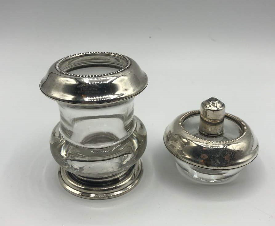 2-Pc Frank M Whiting Sterling Lighter and Match Holder (1 of 6)
