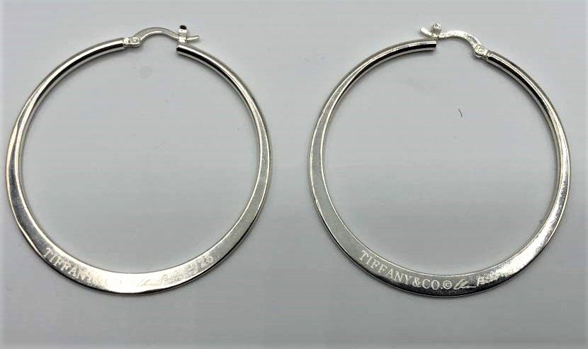 Tiffany and co hoop earrings deals 925