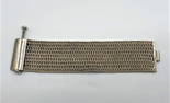 .925 Sterling Silver Heavy Wide Mesh Bracelet