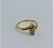 14 K Yellow Gold Ring with Four Diamonds