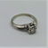 14 K White Gold Diamond Engagement Ring Approx 1/4 K - 3