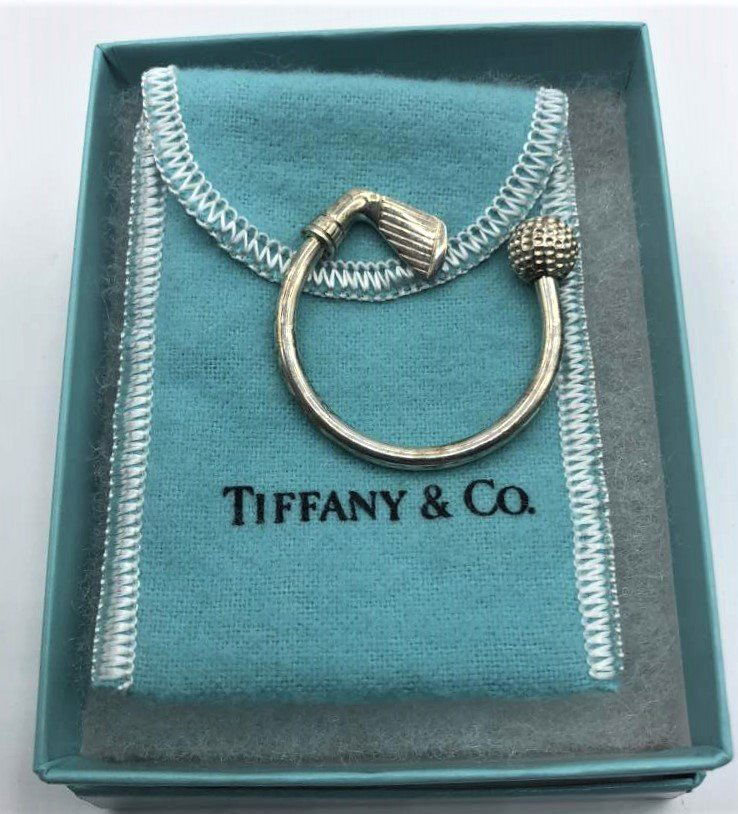 TIFFANY & CO 925 Sterling Silver Golf Club Key Holder (1 of 6)