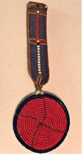 American Indian Antique Beaded Belt Hanging Strap (1 of 5)