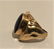 18 K Yellow Gold Man's Ring Large Blue Spinel Stone - 4