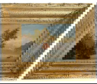 JASPER FRANCIS CROPSEY, 1823-1900, Hudson River School Oil Painting, Orig. Frame