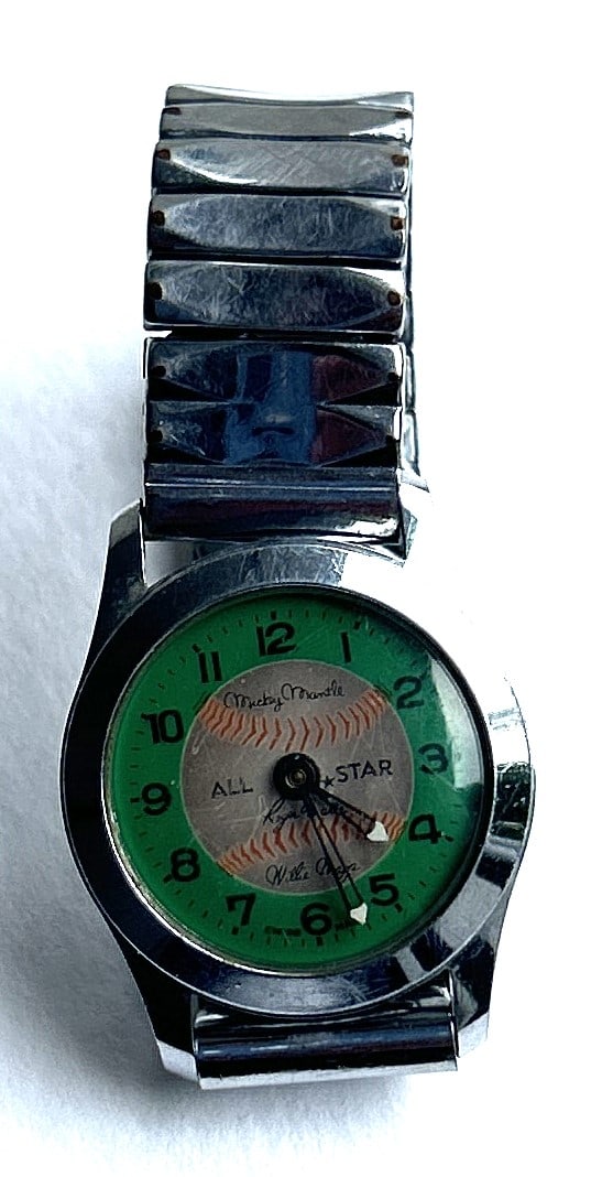 1960s  Mickey Mantle / Willie Mays / Roger Maris All Star Wristwatch (1 of 7)