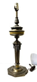Vintage STIFFEL Brass Neo Classical Pineapple Top Table Lamp Base 26 in. height