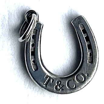 TIFFANY & CO, T & Co., .925 Sterling Silver Horse Shoe Pendant [discontinued] 5/8 in. diameter: TIFFANY & CO, T & Co., .925 Sterling Silver Horse Shoe Pendant [discontinued] 5/8 in. diameter