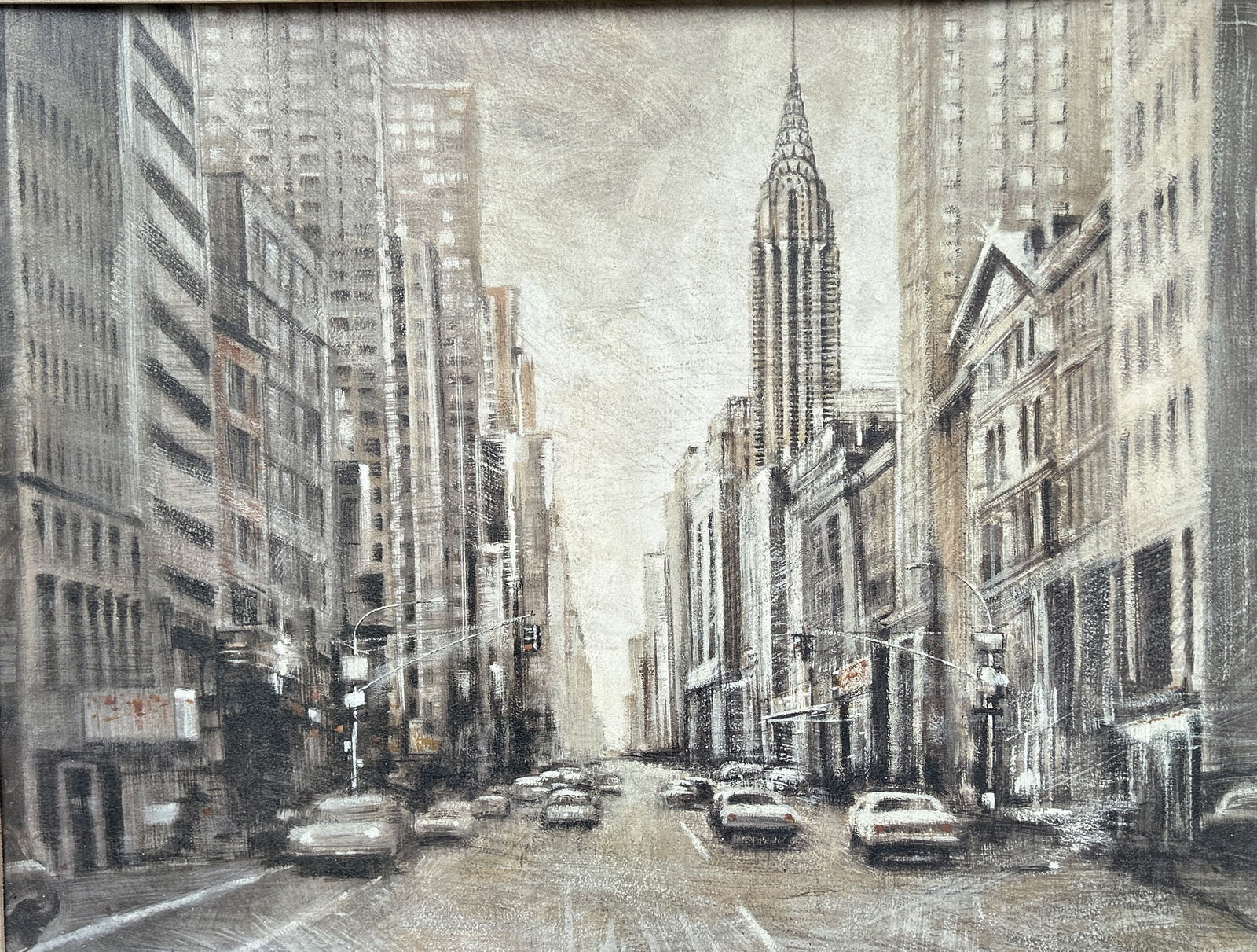 Matthews Daniels, Quality Giclee Artwork on Board "To The Chrysler Building" New York City (1 of 3)